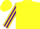 Silk - Yellow, purple 'jaco', purple stripe on sleeves, yellow cap