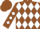 Silk - Brown,white diamonds on back,'bar none ranches' on front