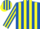 Silk - Royal blue,yellow stripes,horsehead emblem on back