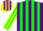 Silk - Purple, yellow and green stripes