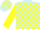 Silk - Lt  blue, yellow blocks, yellow sleeves