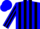 Silk - Blue body, black striped, blue arms, black striped, blue cap, black striped