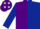 Silk - Purple and dark blue (halved), dark blue sleeves, purple cap, white stars