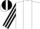 Silk - Burgandy, white panel, white 'dm' on front and back, white stripe on sleeves