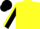 Silk - Yellow,black sleeves,stripe down front