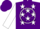 Silk - Purple, white 'z' in circle of stars, white triangle on sleeves