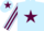 Silk - Light blue, maroon star, striped sleeves and star on cap