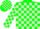 Silk - Green, light green blocks