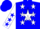 Silk - Blue, white star, white as, white stars, white slvs, blue salinas, blue stars, blue cuffs