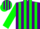 Silk - Purple,green hopps,green stripes on sleeves