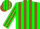 Silk - Green, brown stripes