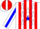 Silk - White, red stripes, white stars on blue panel