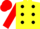 Silk - Yellow, Black spots, Red sleeves and cap