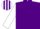 Silk - Purple, white sleeves, purple hoops, striped cap