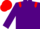 Silk - Purple body, red shoulders, purple arms, red cap