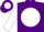 Silk - Purple, purple 'ms' on white ball, white sleeves