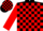 Silk - Black, red ''cc'', red blocks on sleeves