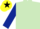 Silk - LIGHT GREEN, dark blue sleeves, yellow cap, black star