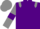 Silk - Purple body, grey shoulders, grey arms, purple armlets, grey cap, purple hooped
