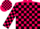 Silk - Fuchsia with black blocks and bands