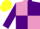 Silk - Mauve body, purple quartered, purple arms, yellow cap