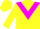 Silk - Yellow, magenta triangular panel
