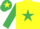 Silk - Yellow, em green star & sleeves, em green cap, yellow star