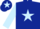 Silk - Dark blue, light blue star & sleeves, dark blue cap, light blue star