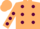 Silk - Beige, maroon spots