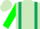 Silk - Light green, dark green braces and clover, green sleeves, two light green bars, green and light green cap