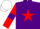 Silk - Purple, Red star, Red sleeves, Purple armlets, White cap