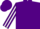 Silk - Purple, white horseshoe, white horseshoe stripe on sleeves