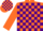 Silk - Orange and Purple check, Orange sleeves