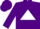 Silk - Purple, turquoise triangle in white triangle, purple sleeves