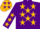 Silk - Purple with gold stars