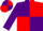 Silk - Purple and red (quartered), purple sleeves