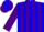 Silk - Blue, purple stripes on slvs