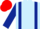 Silk - LIGHT BLUE, dark blue braces & sleeves, red cap