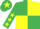 Silk - Emerald Green and Yellow (quartered), Emerald Green sleeves, Yellow stars and star on cap