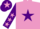 Silk - Mauve, Purple star, Purple sleeves, Mauve stars, Purple cap, Mauve star