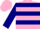 Silk - Pink,navy blue hoops,pink hoops on navy blue sleeves