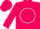 Silk - Hot pink,  white circle with pink  's'