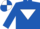 Silk - Royal blue, white inverted triangle, quartered cap