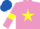 Silk - Mauve, yellow star, yellow armlets, royal blue cap