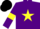 Silk - Purple, yellow star and armlets, black cap