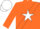 Silk - Orange, white star sash, orange and white cap