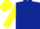 Silk - Dark blue body, yellow arms, yellow cap, dark blue hooped