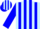 Silk - Light blue, blue stripes on slvs