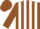 Silk - Brown, White stripes, Brown sleeves and cap
