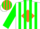 Silk - White, green 'l' on orange diamond, burnt orange and green stripes on sleeves